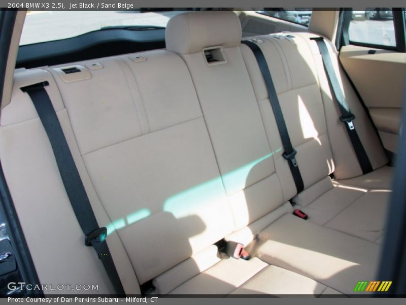 Jet Black / Sand Beige 2004 BMW X3 2.5i