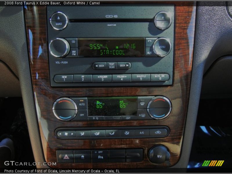 Oxford White / Camel 2008 Ford Taurus X Eddie Bauer