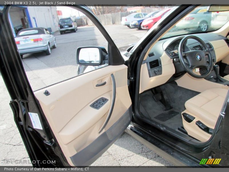 Jet Black / Sand Beige 2004 BMW X3 2.5i