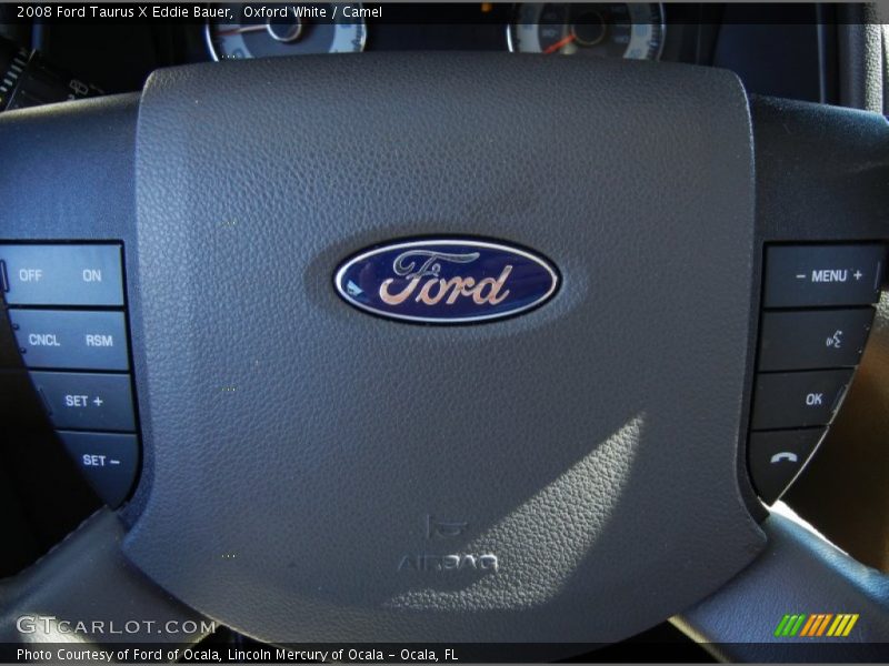 Oxford White / Camel 2008 Ford Taurus X Eddie Bauer