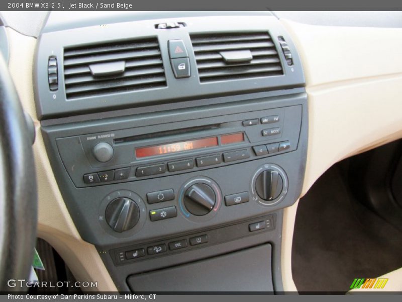 Jet Black / Sand Beige 2004 BMW X3 2.5i