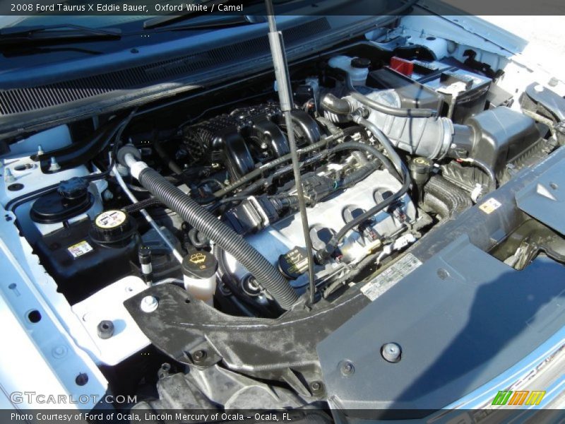 Oxford White / Camel 2008 Ford Taurus X Eddie Bauer