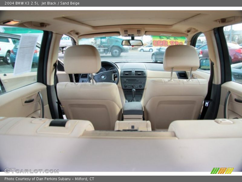 Jet Black / Sand Beige 2004 BMW X3 2.5i