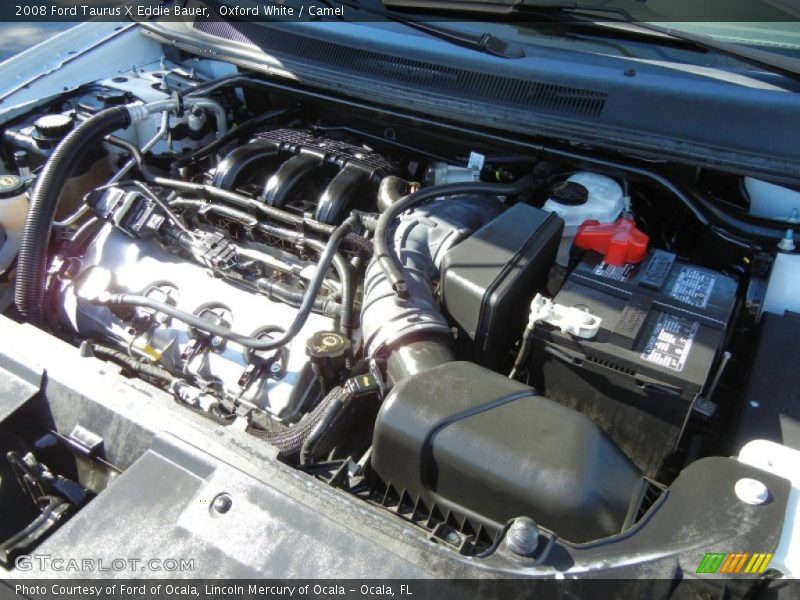 Oxford White / Camel 2008 Ford Taurus X Eddie Bauer