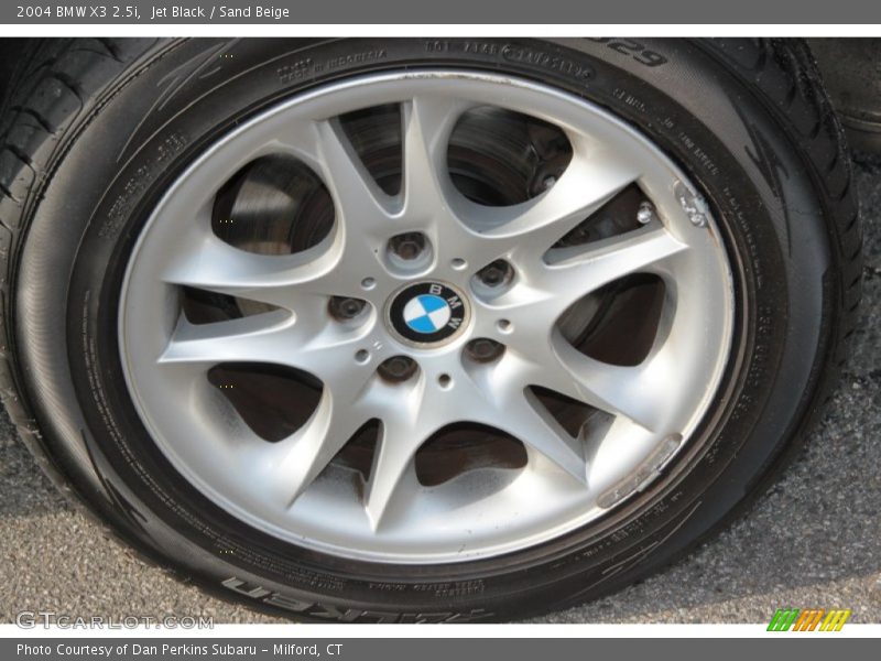 Jet Black / Sand Beige 2004 BMW X3 2.5i