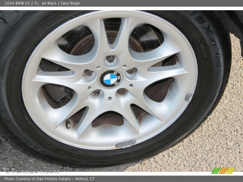 Jet Black / Sand Beige 2004 BMW X3 2.5i