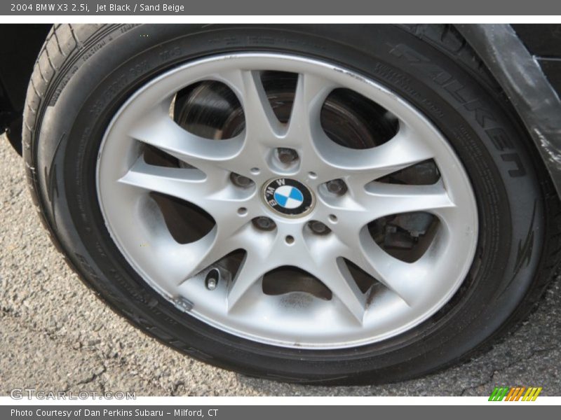 Jet Black / Sand Beige 2004 BMW X3 2.5i