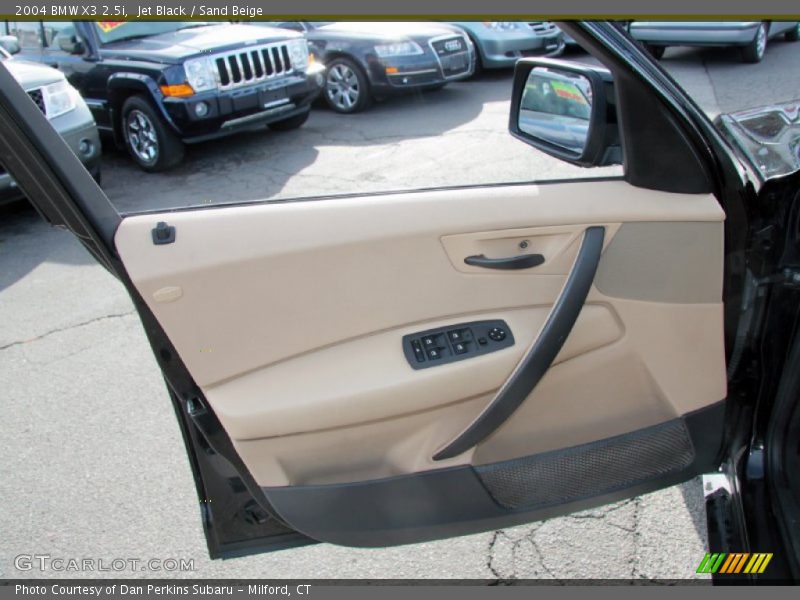 Jet Black / Sand Beige 2004 BMW X3 2.5i