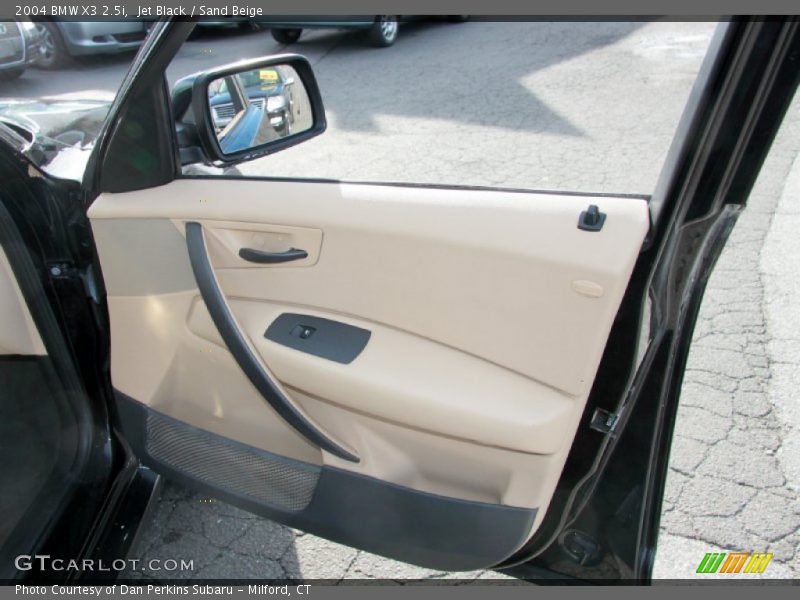 Jet Black / Sand Beige 2004 BMW X3 2.5i