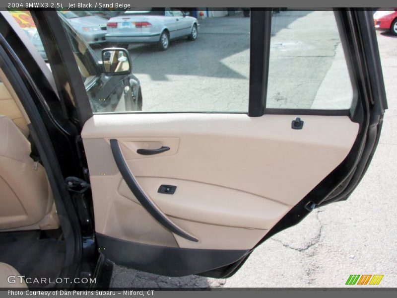 Jet Black / Sand Beige 2004 BMW X3 2.5i