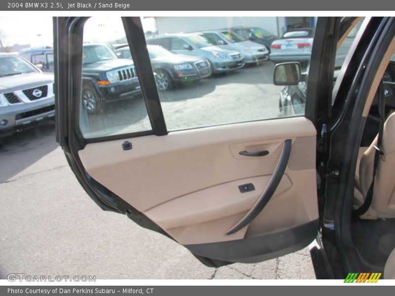 Jet Black / Sand Beige 2004 BMW X3 2.5i