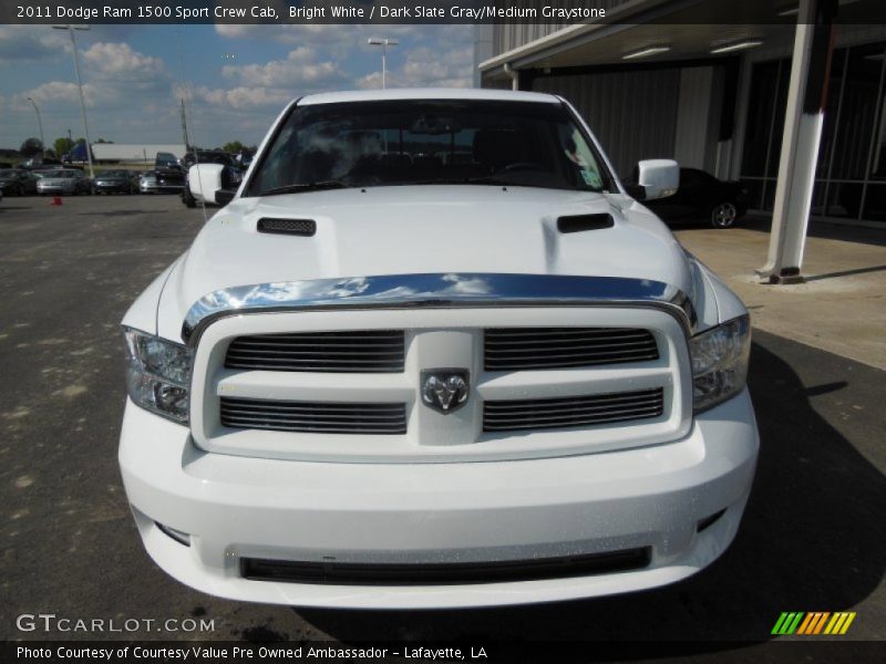 Bright White / Dark Slate Gray/Medium Graystone 2011 Dodge Ram 1500 Sport Crew Cab