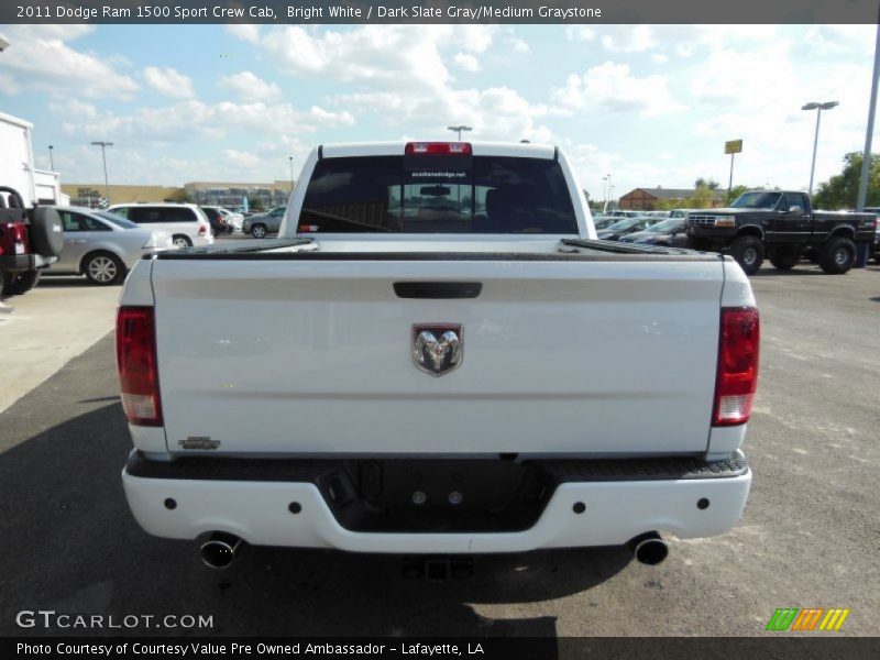 Bright White / Dark Slate Gray/Medium Graystone 2011 Dodge Ram 1500 Sport Crew Cab