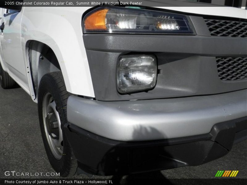 Summit White / Medium Dark Pewter 2005 Chevrolet Colorado Regular Cab