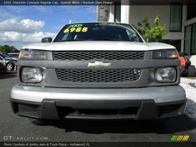 Summit White / Medium Dark Pewter 2005 Chevrolet Colorado Regular Cab