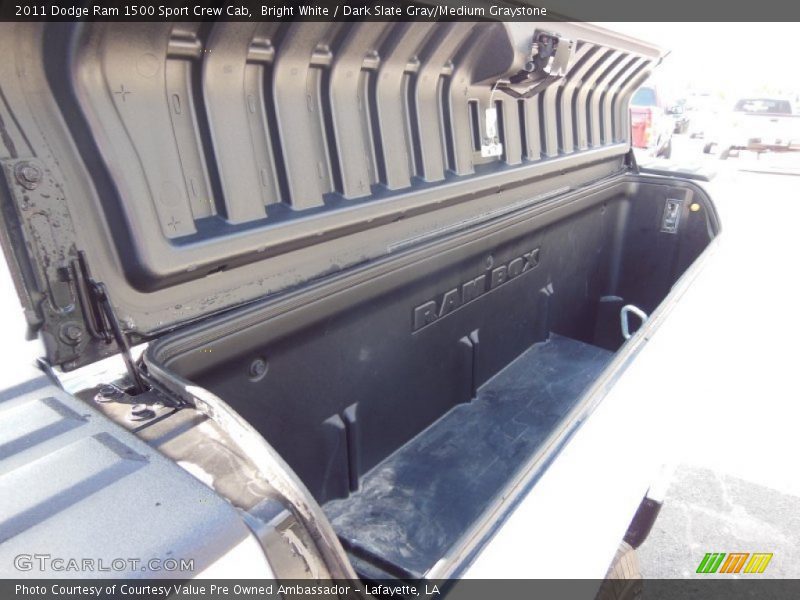 Bright White / Dark Slate Gray/Medium Graystone 2011 Dodge Ram 1500 Sport Crew Cab