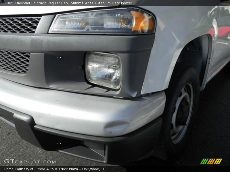Summit White / Medium Dark Pewter 2005 Chevrolet Colorado Regular Cab
