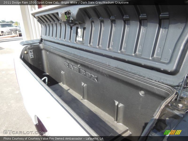 Bright White / Dark Slate Gray/Medium Graystone 2011 Dodge Ram 1500 Sport Crew Cab