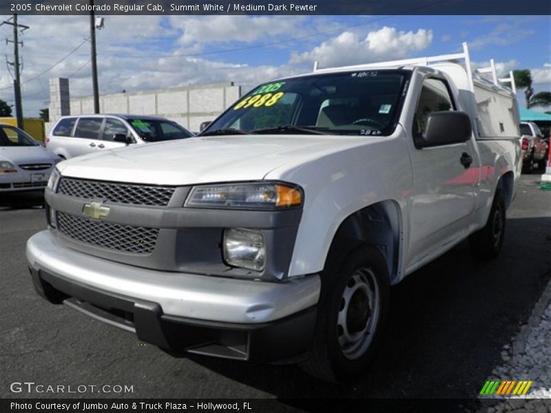 Summit White / Medium Dark Pewter 2005 Chevrolet Colorado Regular Cab