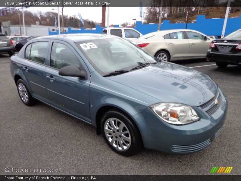 Silver Moss Metallic / Gray 2009 Chevrolet Cobalt LS Sedan