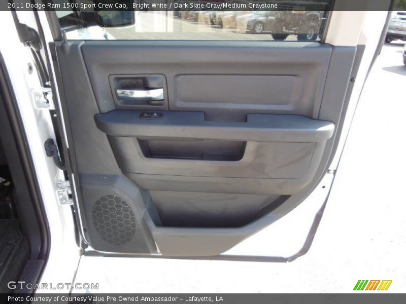 Bright White / Dark Slate Gray/Medium Graystone 2011 Dodge Ram 1500 Sport Crew Cab