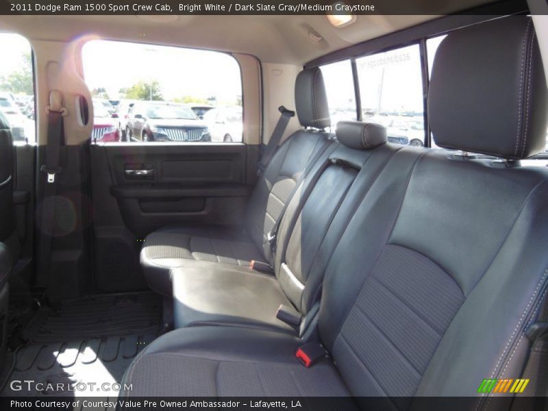 Bright White / Dark Slate Gray/Medium Graystone 2011 Dodge Ram 1500 Sport Crew Cab