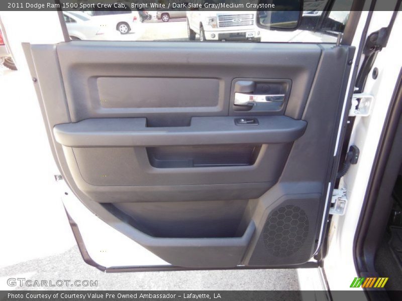 Bright White / Dark Slate Gray/Medium Graystone 2011 Dodge Ram 1500 Sport Crew Cab