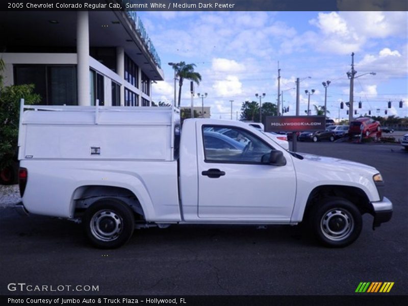 Summit White / Medium Dark Pewter 2005 Chevrolet Colorado Regular Cab