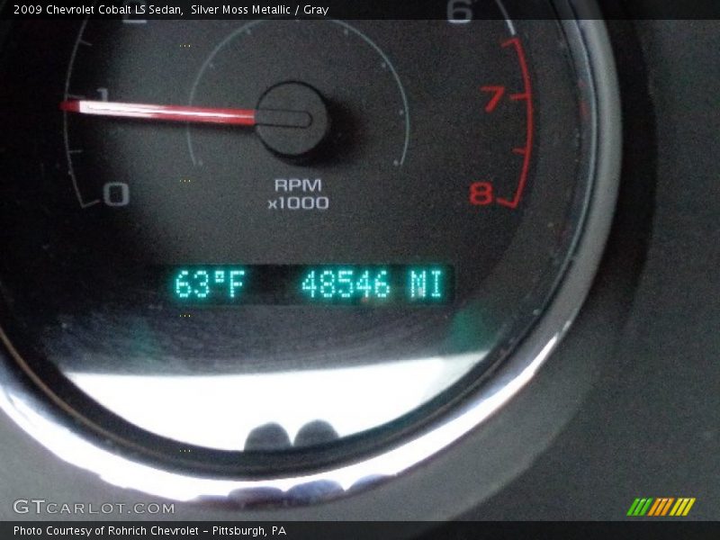 Silver Moss Metallic / Gray 2009 Chevrolet Cobalt LS Sedan
