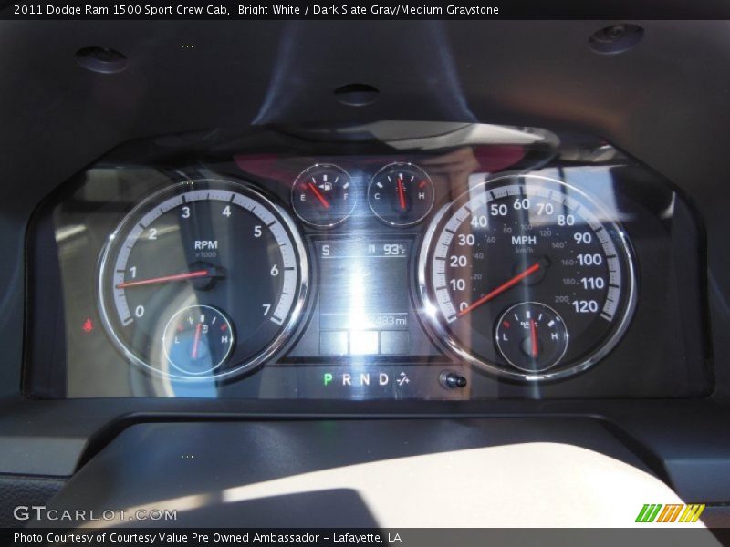 Bright White / Dark Slate Gray/Medium Graystone 2011 Dodge Ram 1500 Sport Crew Cab