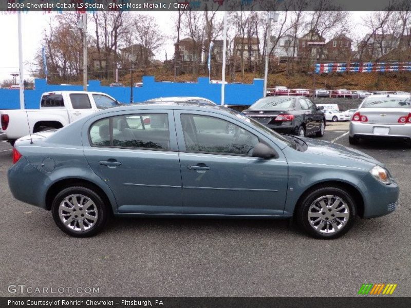 Silver Moss Metallic / Gray 2009 Chevrolet Cobalt LS Sedan