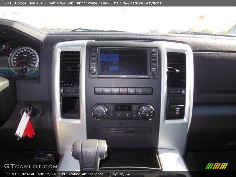 Bright White / Dark Slate Gray/Medium Graystone 2011 Dodge Ram 1500 Sport Crew Cab