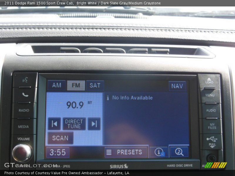 Bright White / Dark Slate Gray/Medium Graystone 2011 Dodge Ram 1500 Sport Crew Cab