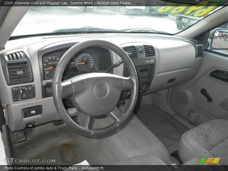 Summit White / Medium Dark Pewter 2005 Chevrolet Colorado Regular Cab