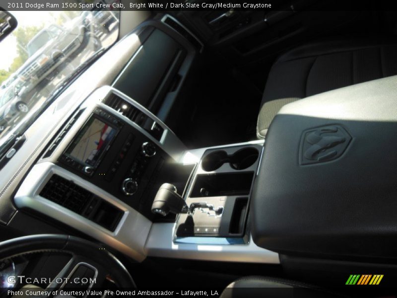 Bright White / Dark Slate Gray/Medium Graystone 2011 Dodge Ram 1500 Sport Crew Cab