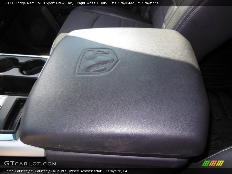 Bright White / Dark Slate Gray/Medium Graystone 2011 Dodge Ram 1500 Sport Crew Cab