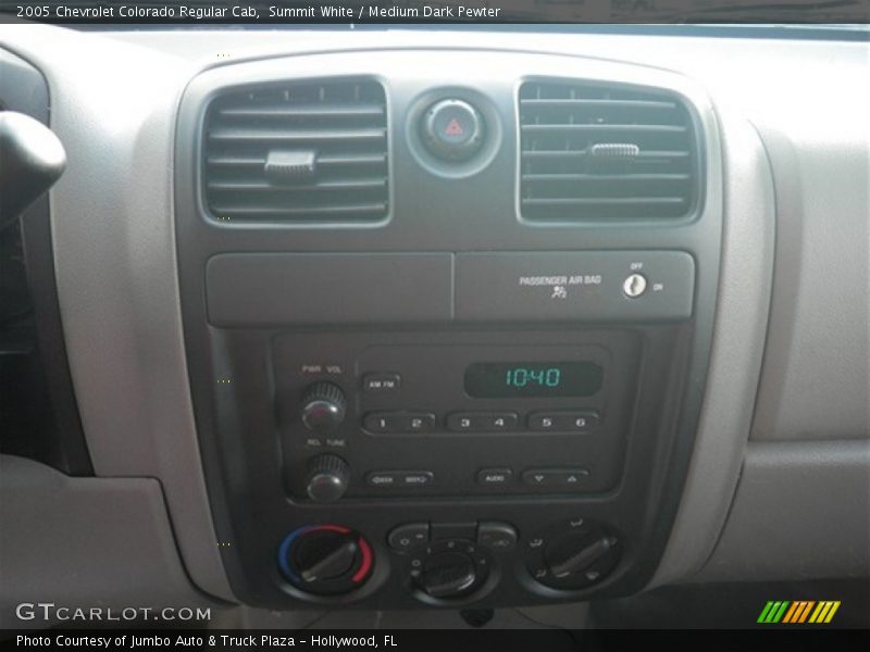 Summit White / Medium Dark Pewter 2005 Chevrolet Colorado Regular Cab