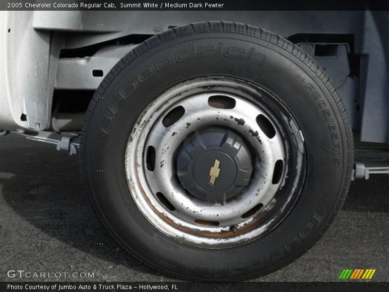 Summit White / Medium Dark Pewter 2005 Chevrolet Colorado Regular Cab
