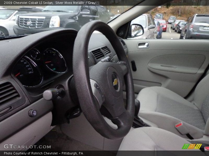 Silver Moss Metallic / Gray 2009 Chevrolet Cobalt LS Sedan