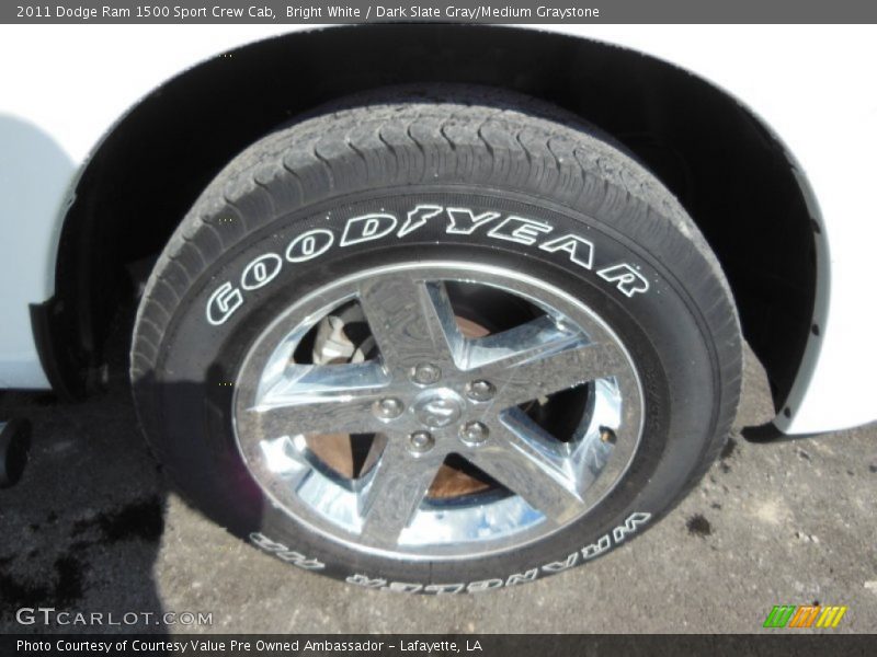 Bright White / Dark Slate Gray/Medium Graystone 2011 Dodge Ram 1500 Sport Crew Cab