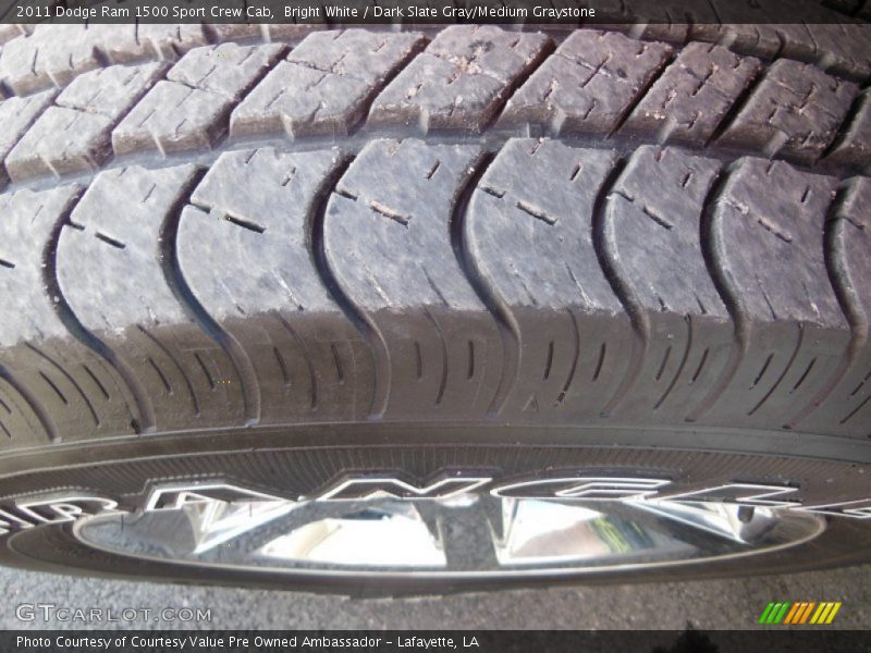 Bright White / Dark Slate Gray/Medium Graystone 2011 Dodge Ram 1500 Sport Crew Cab