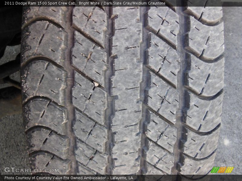 Bright White / Dark Slate Gray/Medium Graystone 2011 Dodge Ram 1500 Sport Crew Cab