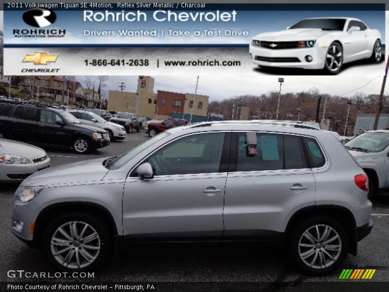 Reflex Silver Metallic / Charcoal 2011 Volkswagen Tiguan SE 4Motion
