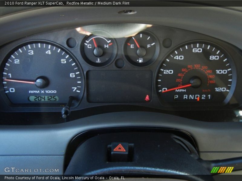 Redfire Metallic / Medium Dark Flint 2010 Ford Ranger XLT SuperCab