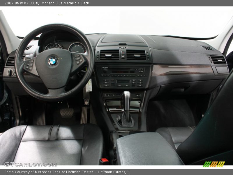 Monaco Blue Metallic / Black 2007 BMW X3 3.0si