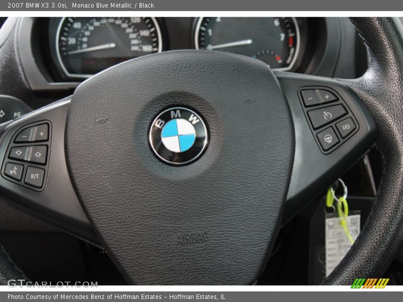 Monaco Blue Metallic / Black 2007 BMW X3 3.0si