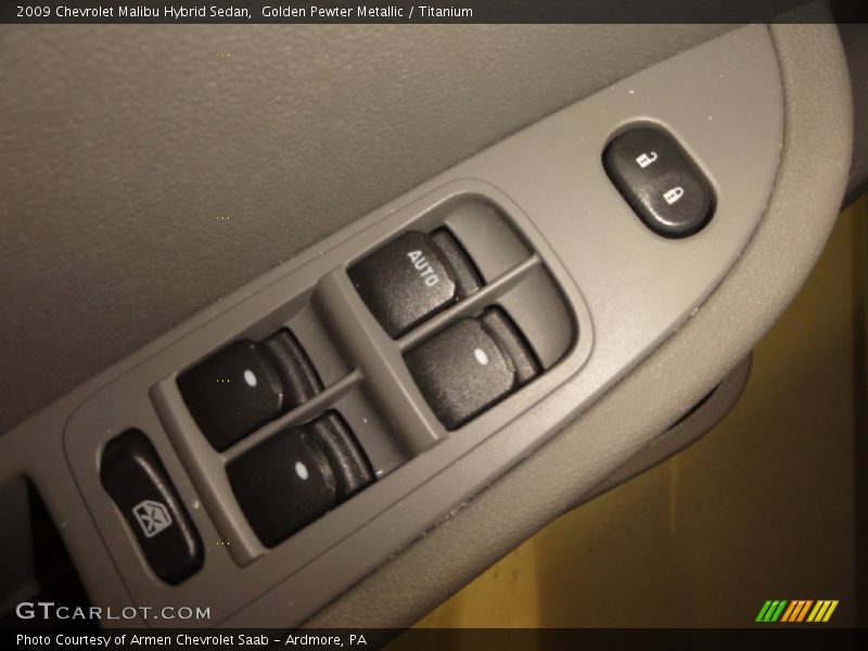 Golden Pewter Metallic / Titanium 2009 Chevrolet Malibu Hybrid Sedan