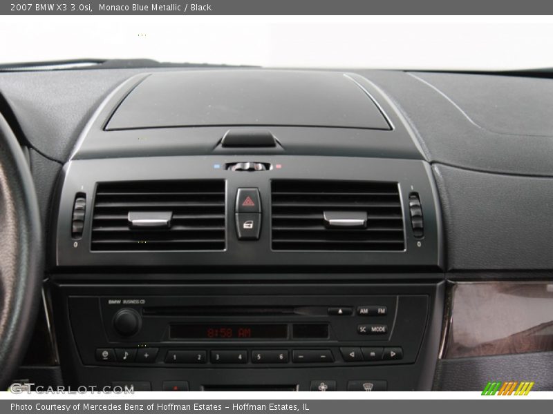 Monaco Blue Metallic / Black 2007 BMW X3 3.0si