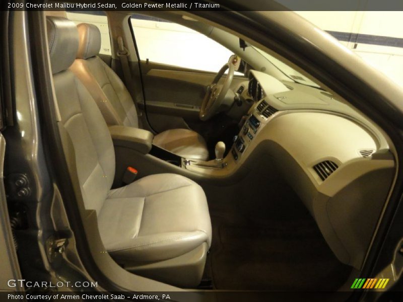 Golden Pewter Metallic / Titanium 2009 Chevrolet Malibu Hybrid Sedan