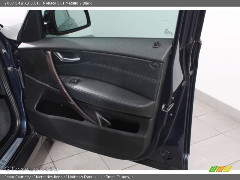 Monaco Blue Metallic / Black 2007 BMW X3 3.0si